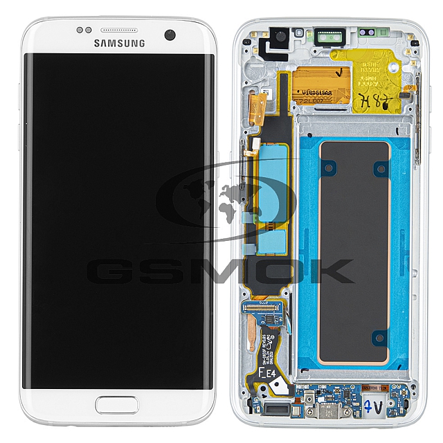 WYŚWIETLACZ LCD DO SAMSUNG G935 GALAXY S7 EDGE BIAŁY Z RAMKĄ GH97-18533D GH97-18775D GH97-18767D GH97-18594D ORYGINAŁ SERVICE PACK