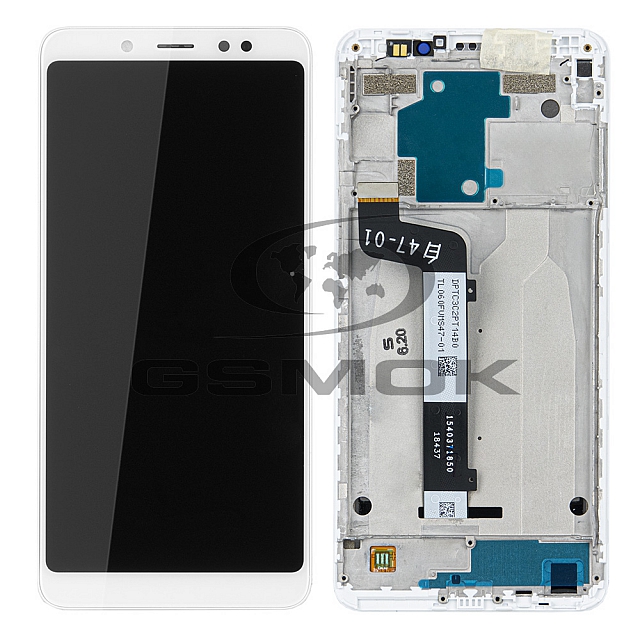 WYŚWIETLACZ LCD DO XIAOMI REDMI NOTE 5 Z RAMKĄ BIAŁY 560410020033 ORYGINAŁ SERVICE PACK
