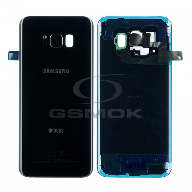 KLAPKA BATERII / OBUDOWA SAMSUNG G955 GALAXY S8 PLUS DUOS CZARNA GH82-14027A ORYGINAŁ SERVICE PACK