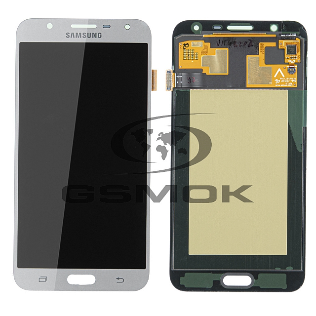 WYŚWIETLACZ LCD DO SAMSUNG J701 GALAXY J7 CORE SREBRNY GH97-20904C ORYGINAŁ SERVICE PACK