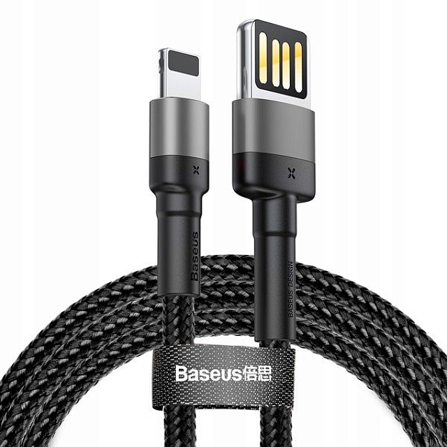 KABEL USB LIGHTNING 2.4A 1M BASEUS CAFULE CALKLF-GG1 CZARNY