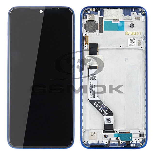 WYŚWIETLACZ LCD DO XIAOMI REDMI NOTE 7 Z RAMKĄ NIEBIESKI 561010034033 5610100140C7 561010020033 ORYGINAŁ SERVICE PACK