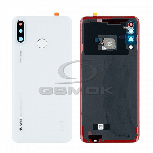 KLAPKA BATERII / OBUDOWA HUAWEI P30 LITE 48MPIX MAR-LX1A BIAŁA 02352RQB ORYGINAŁ SERVICE PACK