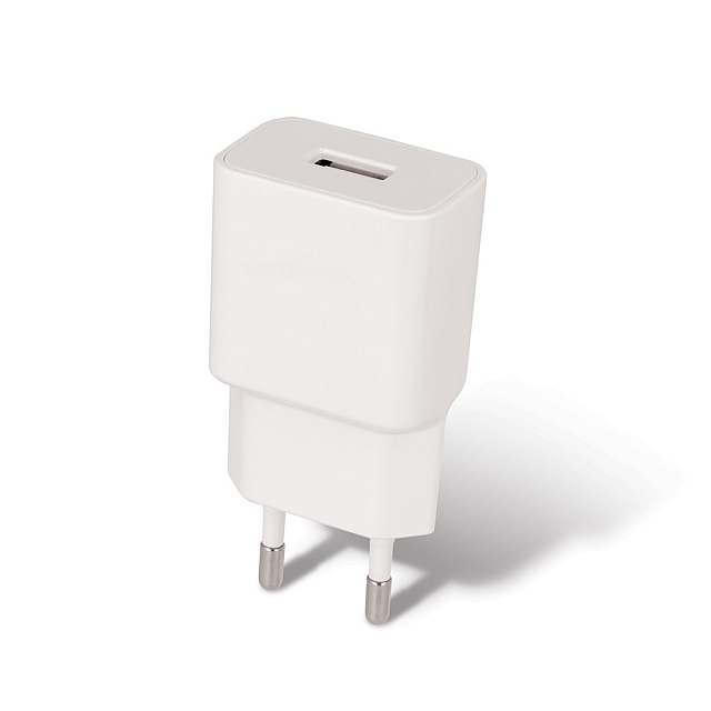 ŁADOWARKA SIECIOWA MAXLIFE 1A USB + KABEL LIGHTNING BIAŁA