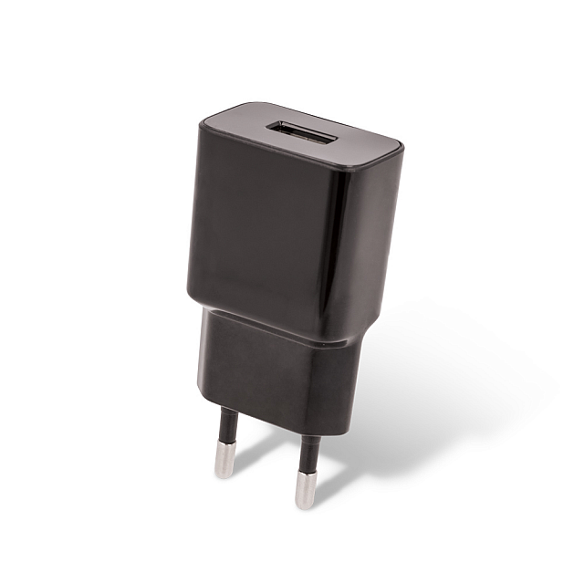 ŁADOWARKA SIECIOWA MAXLIFE 1A USB + KABEL MICRO USB CZARNA