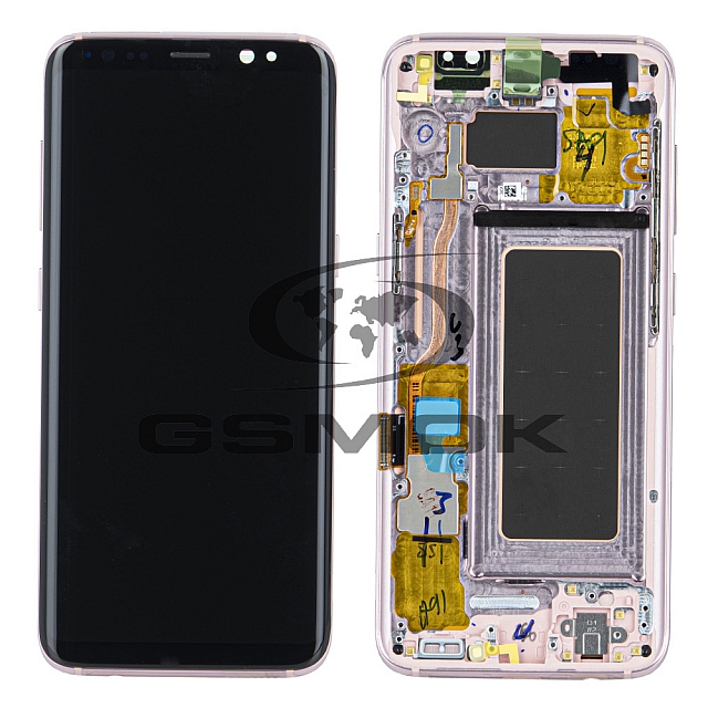 WYŚWIETLACZ LCD DO SAMSUNG G950 GALAXY S8 RÓŻ Z RAMKĄ GH97-20457E GH97-20473E GH97-20458E GH97-20629E ORYGINAŁ SERVICE PACK