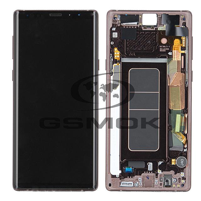 WYŚWIETLACZ LCD DO SAMSUNG N960 GALAXY NOTE 9 MIEDZIANY Z RAMKĄ GH97-22269D GH97-22270D GH82-23737D GH97-22272D ORYGINAŁ SERVICE PACK