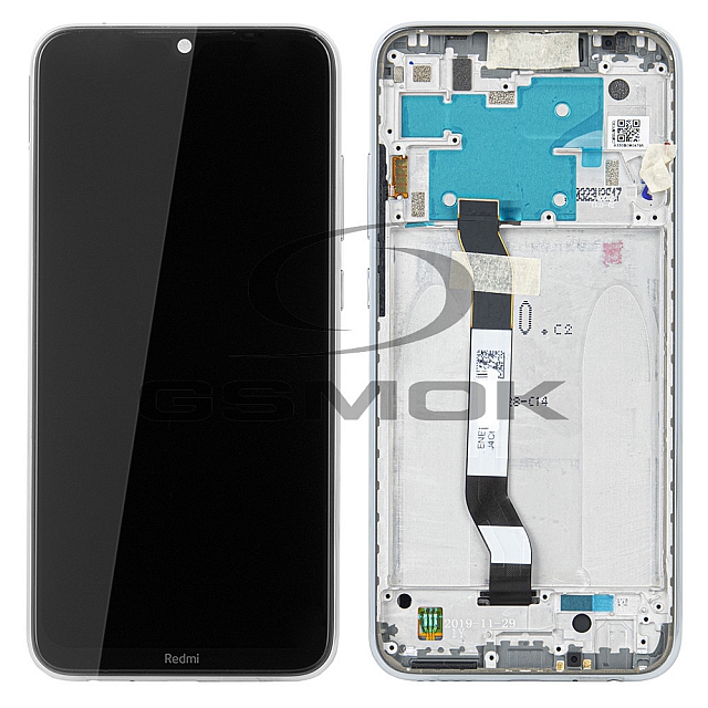 WYŚWIETLACZ LCD DO XIAOMI REDMI NOTE 8 Z RAMKĄ BIAŁY 5600040C3J00 ORYGINAŁ SERVICE PACK