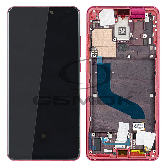 WYŚWIETLACZ LCD DO XIAOMI MI9T MI 9T / MI 9T PRO Z RAMKĄ CZERWONY 560910014033 560910013033 ORYGINAŁ SERVICE PACK