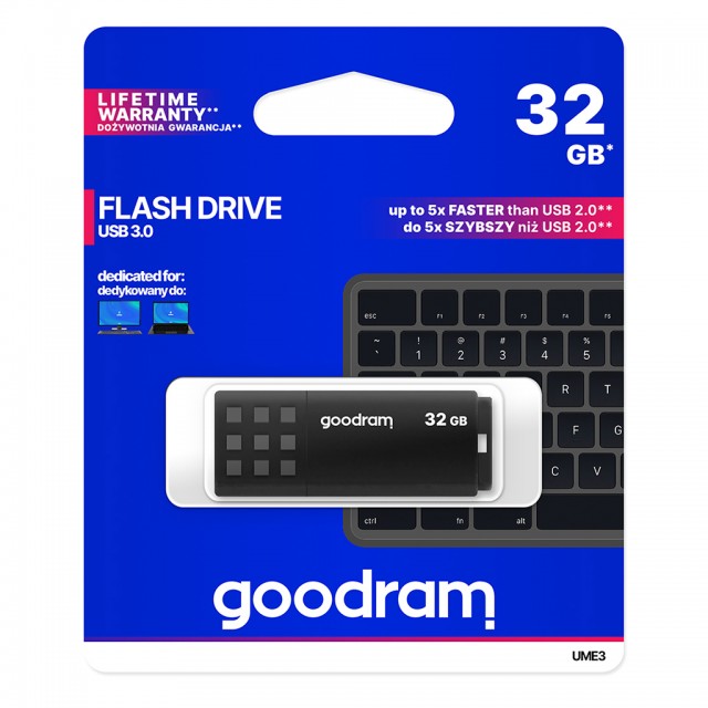 PENDRIVE GOODRAM UME3 32GB USB 3.0 CZARNY UME3-0320K0R11