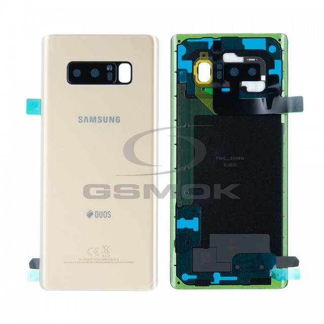 KLAPKA BATERII / OBUDOWA SAMSUNG N950 GALAXY NOTE 8 DUOS ZŁOTA GH82-14985D ORYGINAŁ SERVICE PACK
