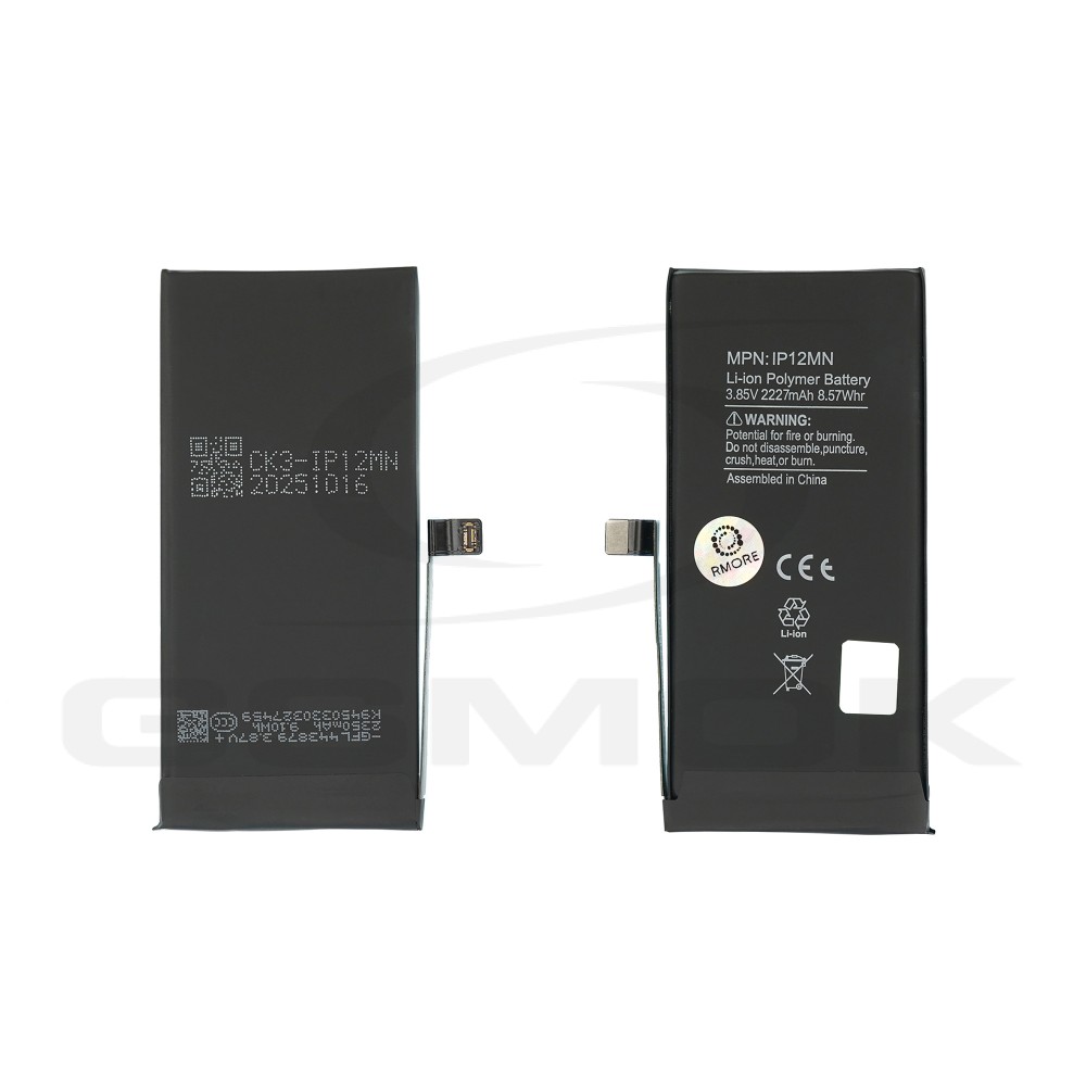 BATERIA DO APPLE IPHONE 12 MINI 2227MAH DIAGNOSABLE RMORE PREMIUM