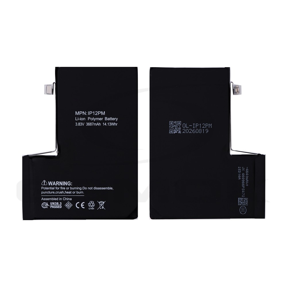 BATERIA DO APPLE IPHONE 12 PRO MAX 3687MAH ORIGINAL BMS RMORE PREMIUM