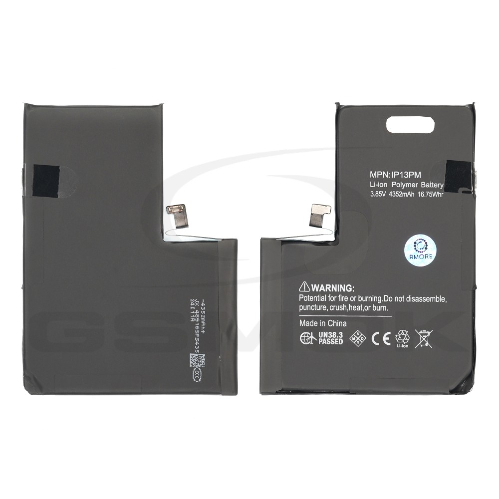 BATERIA DO APPLE IPHONE 13 PRO MAX 4352MAH CRACK BMS - NO MESSAGE RMORE PREMIUM