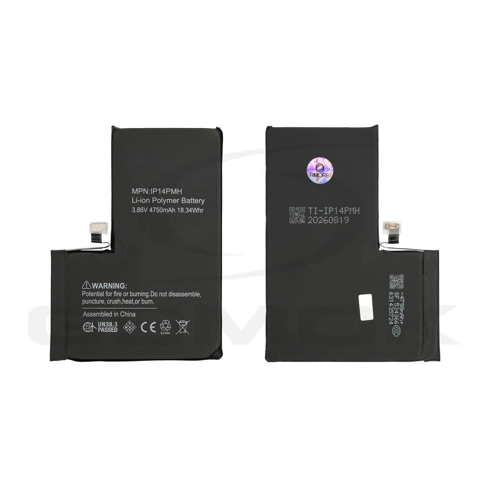 BATERIA DO APPLE IPHONE 14 PRO MAX Z UKŁADEM TI 4750MAH RMORE PREMIUM