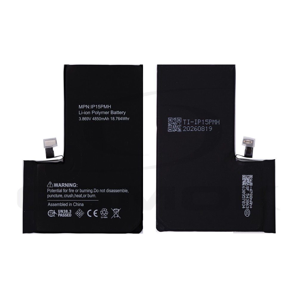 BATERIA DO APPLE IPHONE 15 PRO MAX Z UKŁADEM TI 4850MAH RMORE PREMIUM