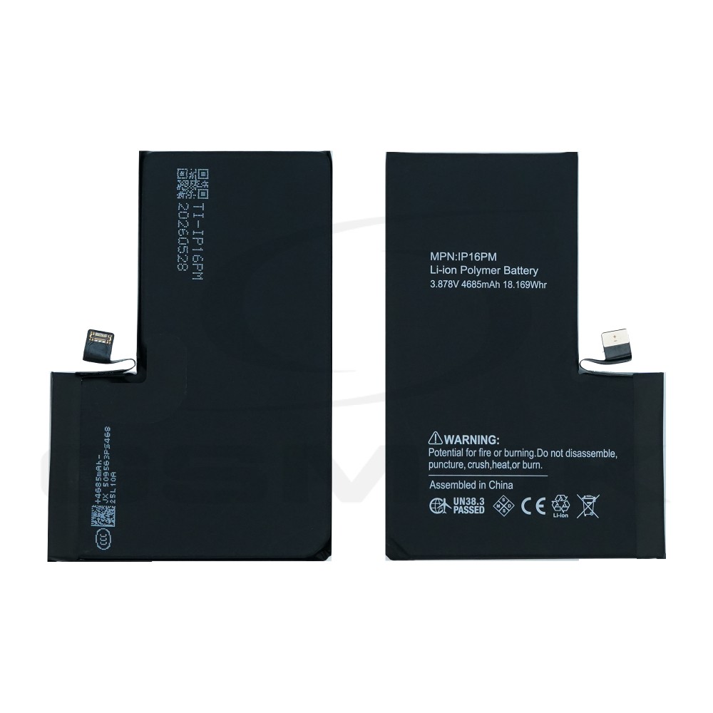 BATERIA DO APPLE IPHONE 16 PRO MAX Z UKŁADEM TI 4685MAH RMORE PREMIUM
