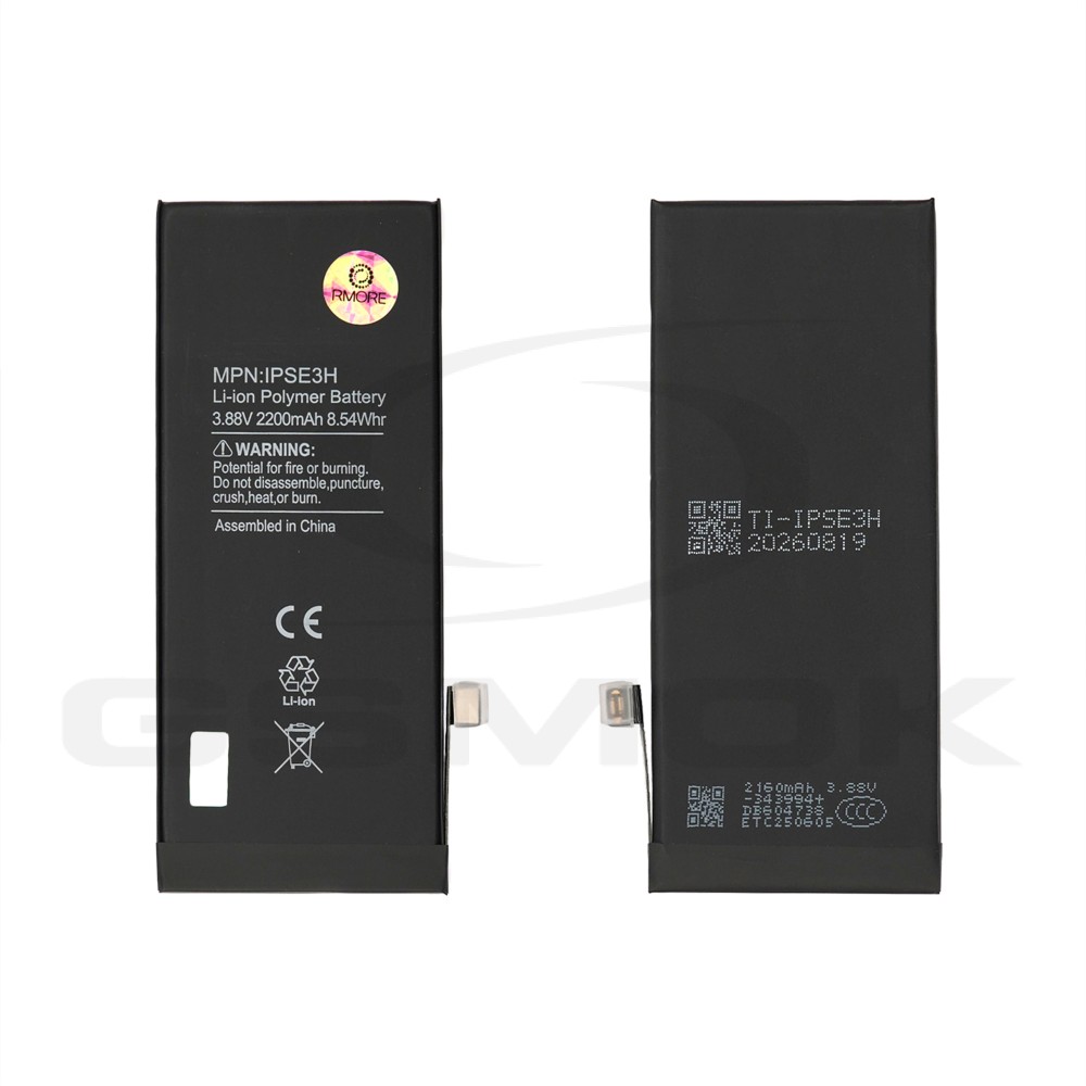 BATERIA DO APPLE IPHONE SE 2022 SE3 Z UKŁADEM TI 2200MAH RMORE PREMIUM