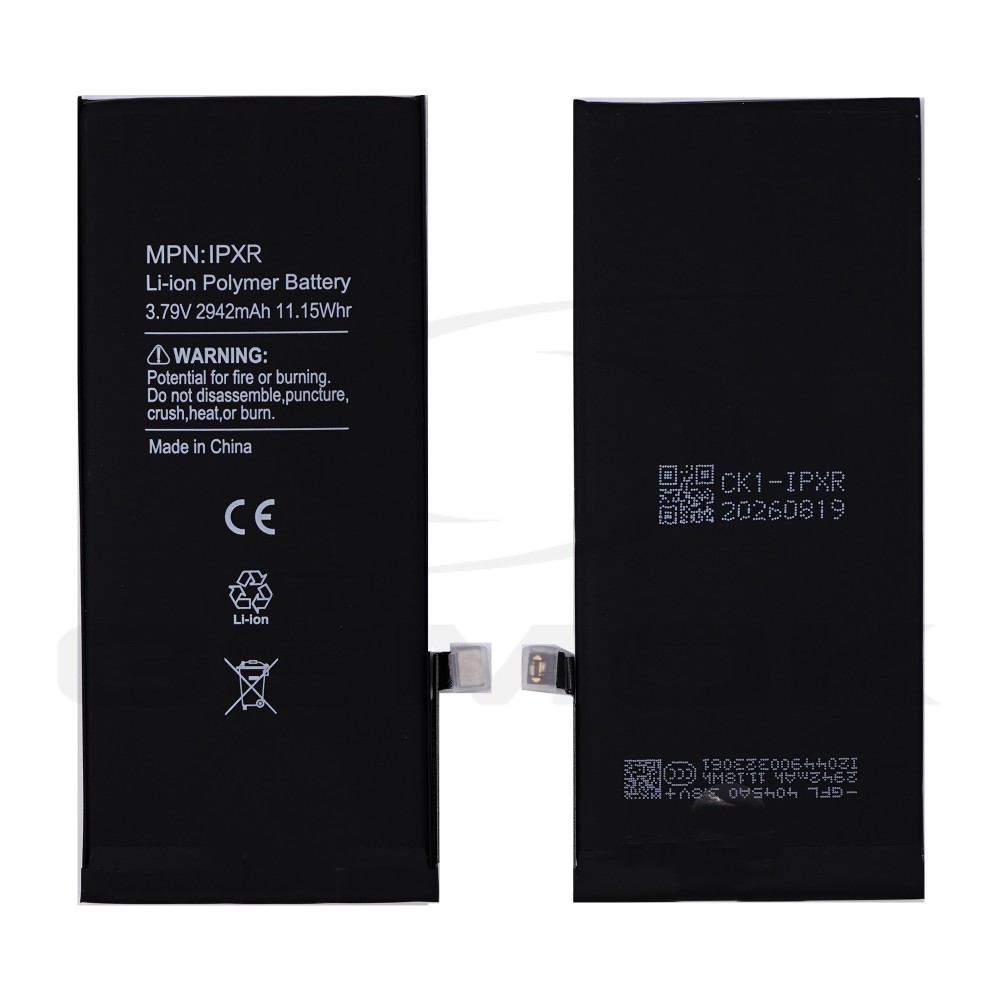 BATERIA DO APPLE IPHONE XR 2942MAH CRACK BMS - NO MESSAGE RMORE PREMIUM