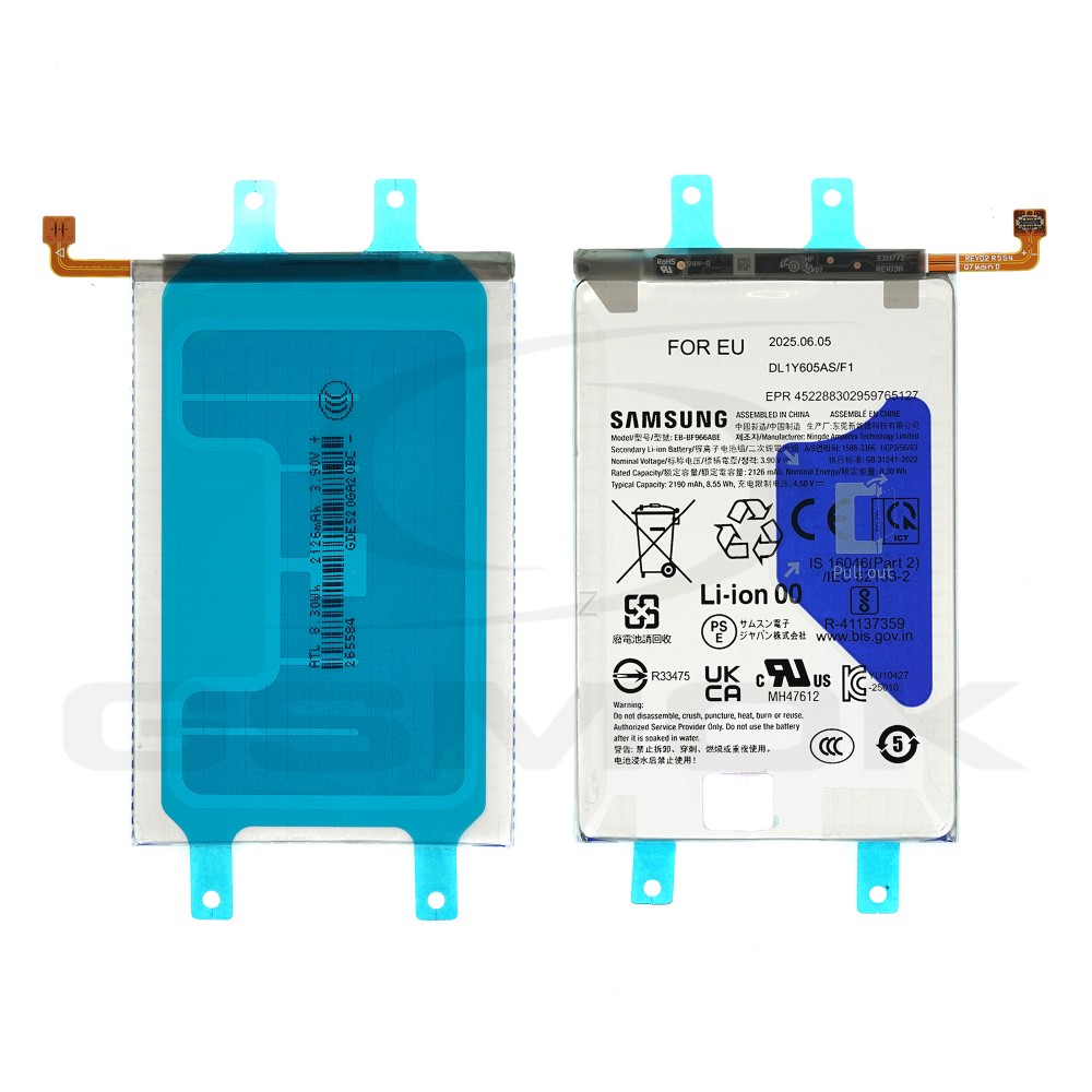 BATERIA GŁÓWNA SAMSUNG F966 GALAXY Z FOLD 7 GH82-37550A EB-BF966ABE 2190MAH ORYGINAŁ
