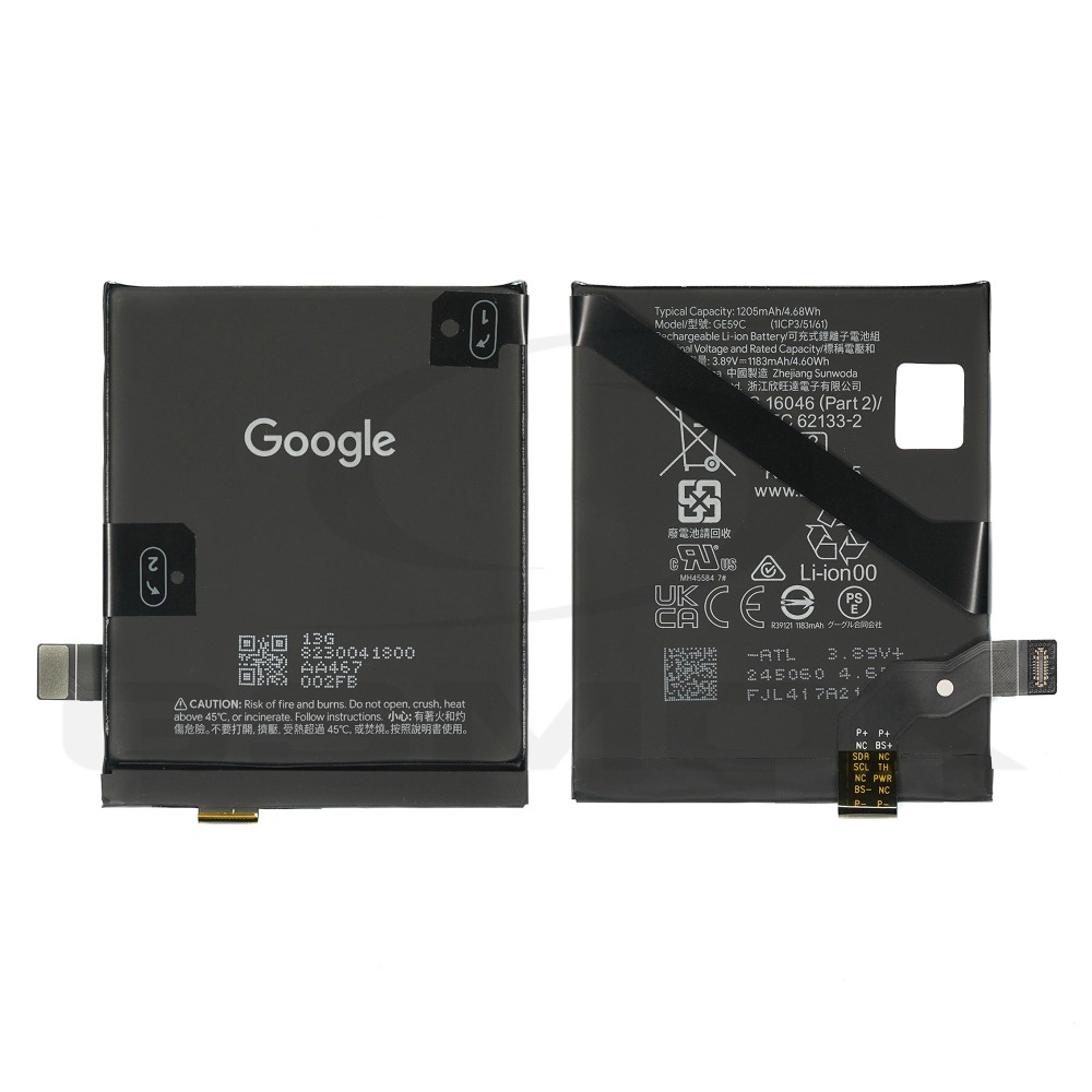 BATERIA GOOGLE PIXEL 9 PRO FOLD 1183MAH GE59C G949-00920-00 ORYGINAŁ BULK