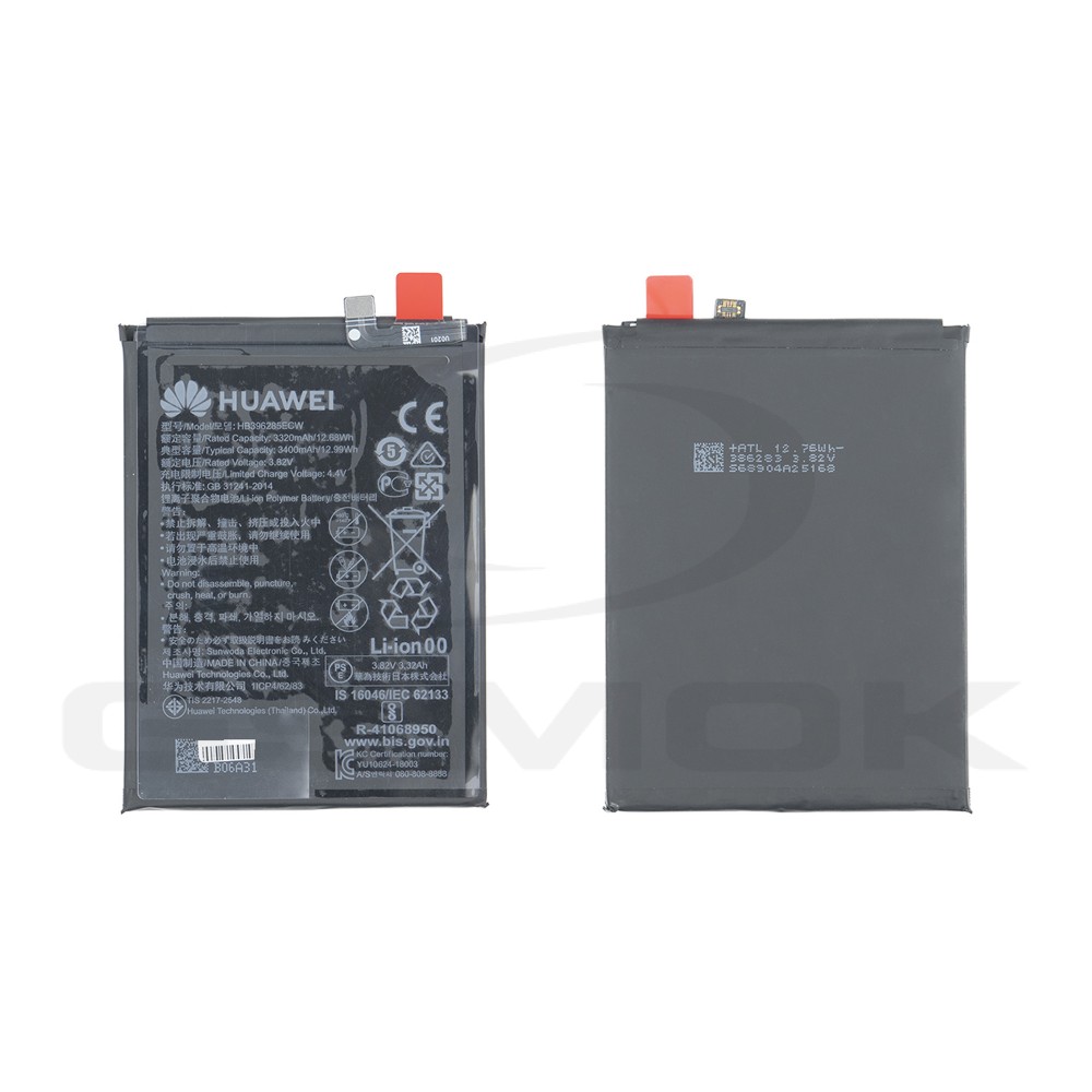 BATERIA HUAWEI P20/HONOR 10 HB396285ECW 24022573 24022756 3400MAH ORYGINAŁ BULK