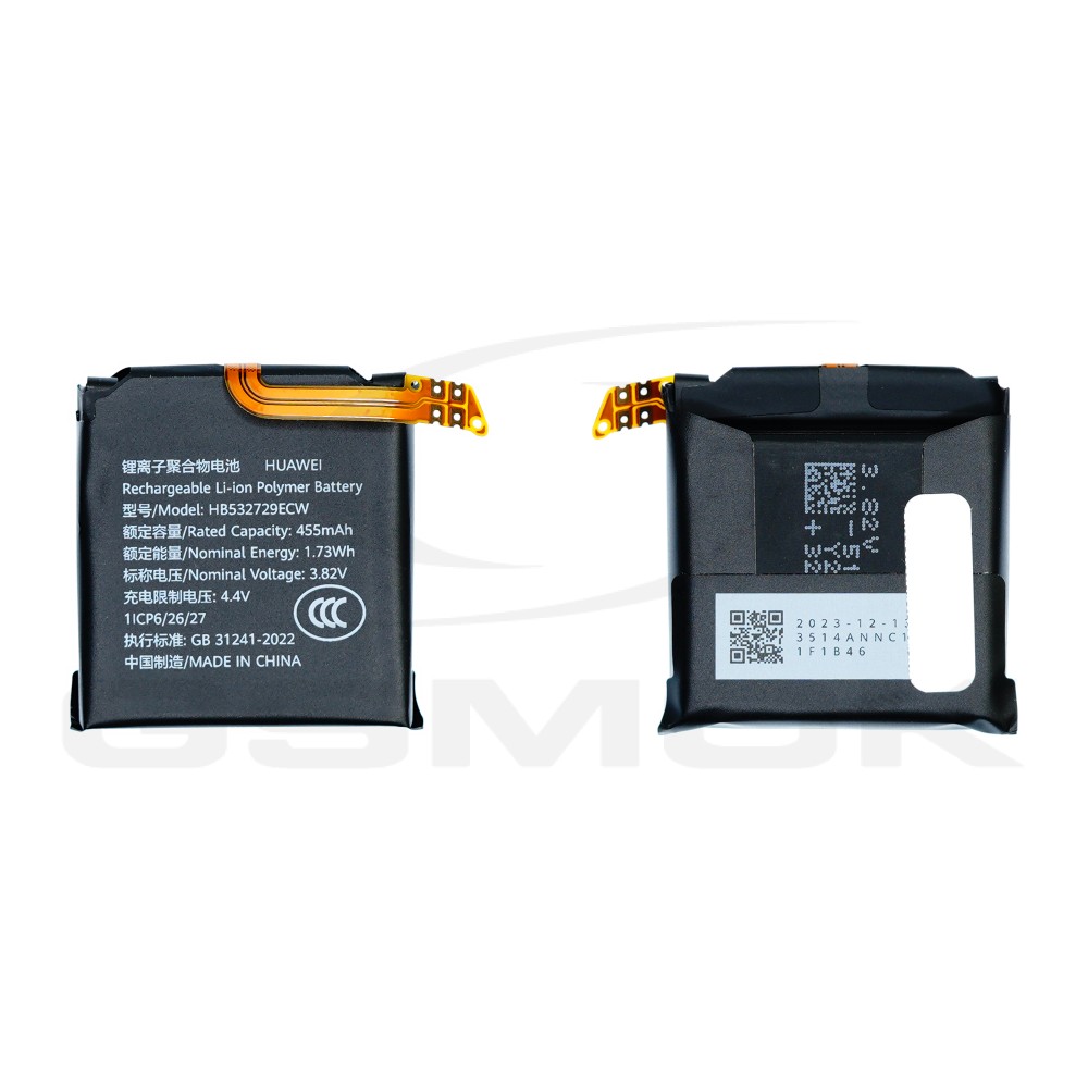 BATERIA HUAWEI WATCH GT 2 46MM 24023514 HB532729ECW 455 mAh ORYGINAŁ BULK