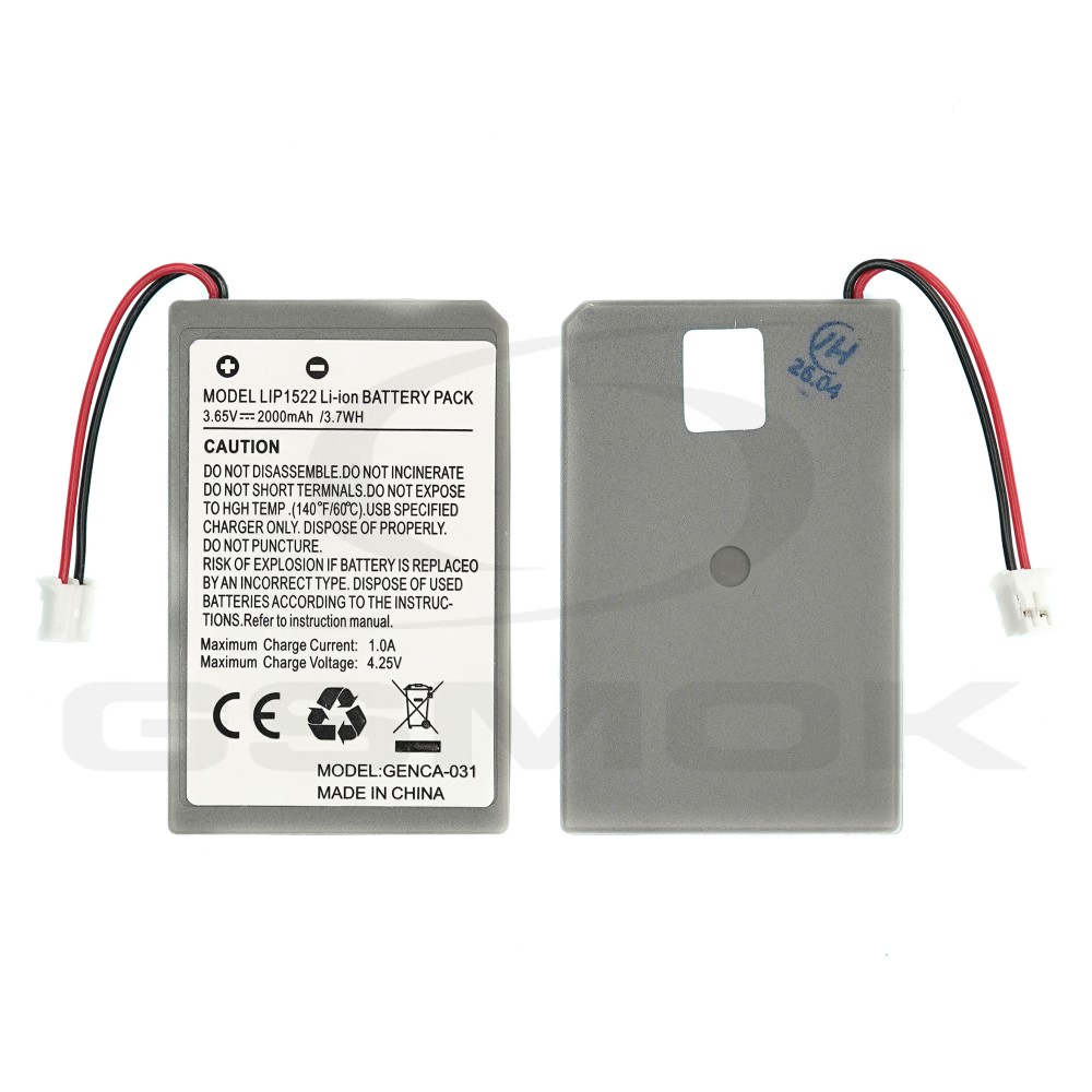 BATERIA KONTROLERA SONY PLAYSTATION 4 LIP1522 1000MAH V1