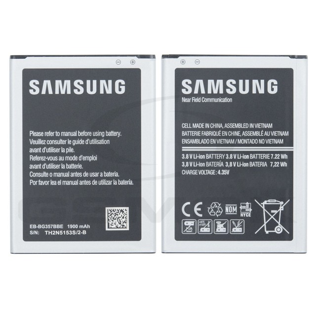 BATERIA SAMSUNG G357 GALAXY ACE 4 EB-BG357BBE GH43-04280A 1900MAH ORYGINAŁ BULK