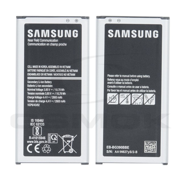 BATERIA SAMSUNG G390 XCOVER 4 / G398 XCOVER 4S EB-BG390BBE GH43-04737A 2800MAH ORYGINAŁ BULK