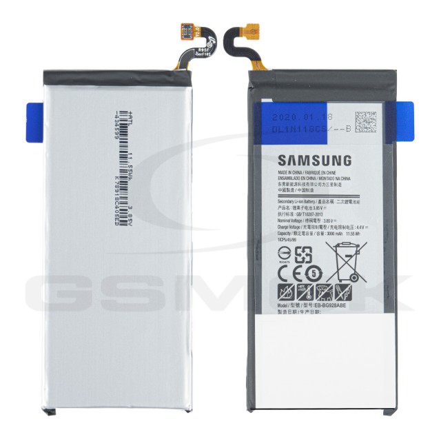 BATERIA SAMSUNG G928F GALAXY S6 EDGE PLUS EB-BG928ABA BG928ABE GH43-04526A GH43-04526B 3000MAH ORYGINAŁ BULK