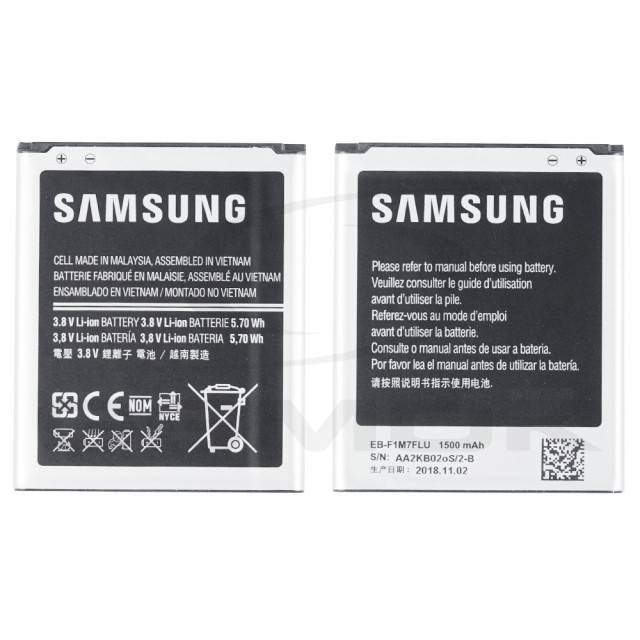BATERIA SAMSUNG I8190 GALAXY S3 MINI EB-F1M7FLU GH43-03795A 1500MAH ORYGINAŁ BULK