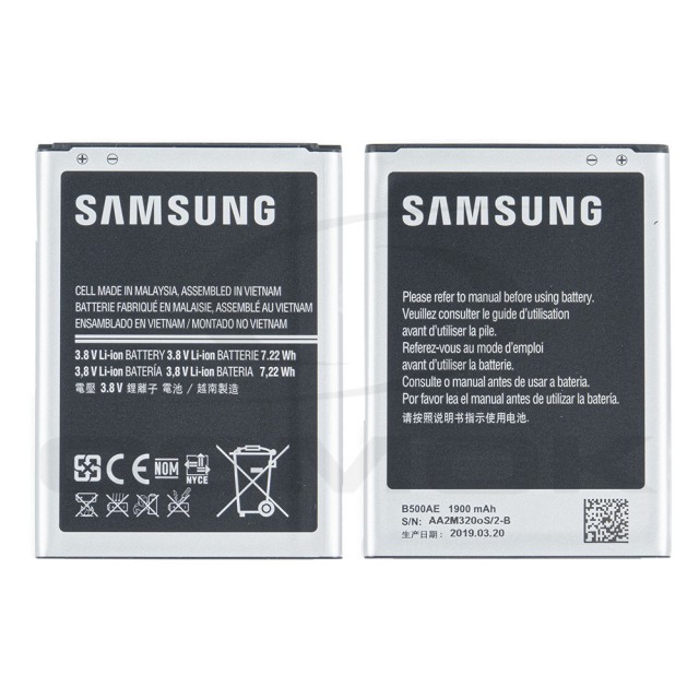 BATERIA SAMSUNG I9190 GALAXY S4 MINI EB-B500AE GH43-03944A 1900MAH ORYGINAŁ BULK