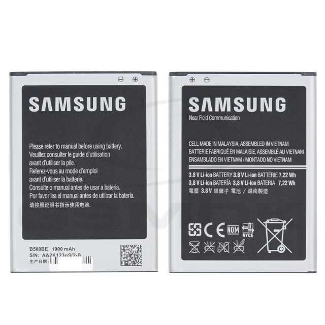 BATERIA SAMSUNG I9195 GALAXY S4 MINI EB-B500BE GH43-03935A 1900MAH ORYGINAŁ BULK