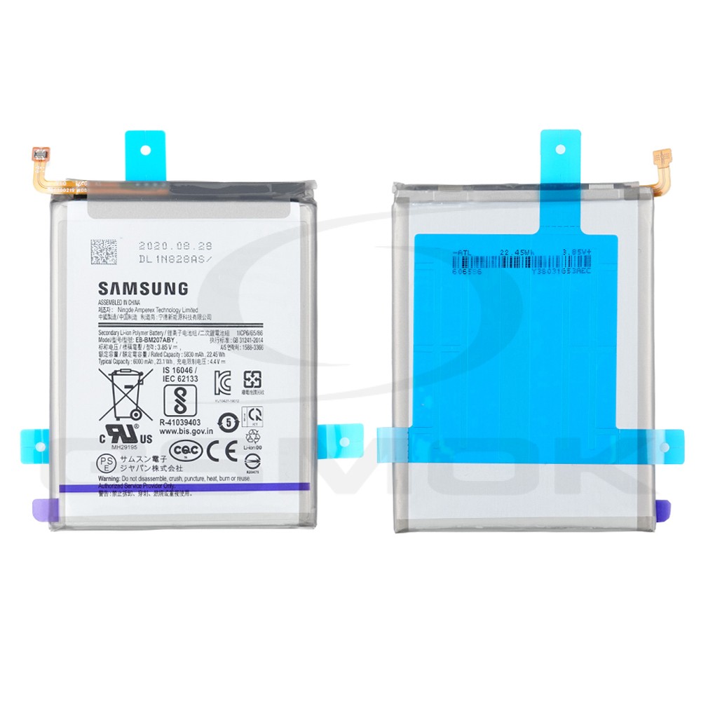 BATERIA SAMSUNG M307 M30S M215 M21 EB-BM207ABY GH82-21263A GH82-25044A GH82-22406A 6000MAH ORYGINAŁ BULK