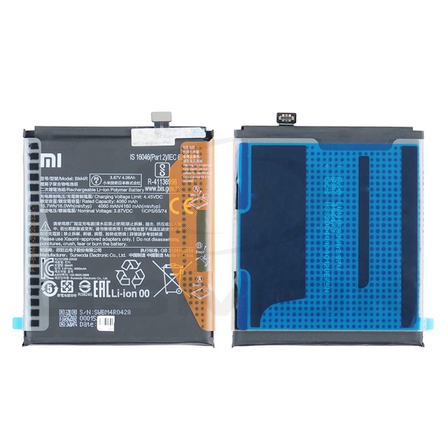 BATERIA XIAOMI MI 10 LITE 5G BM4R 460200001C5Z 4160MAH ORYGINAŁ BULK