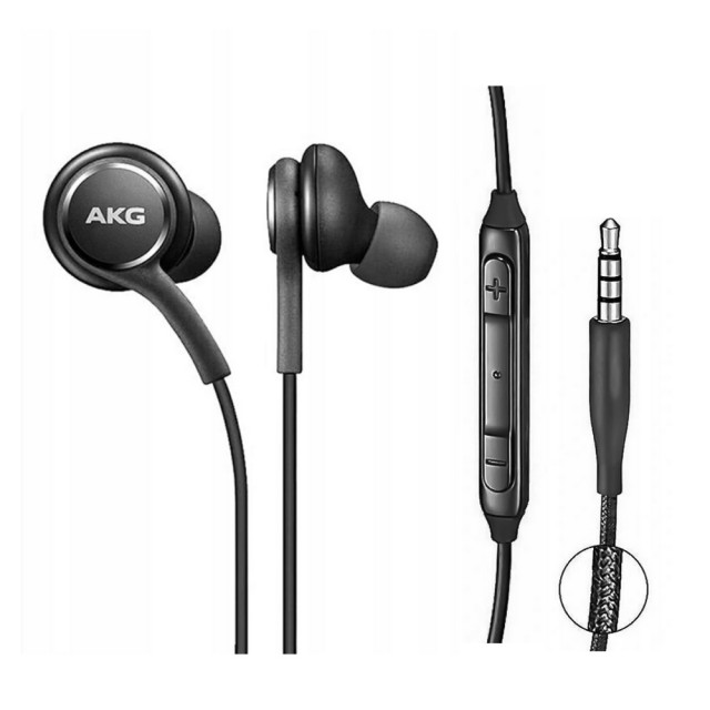 ZESTAW SŁUCHAWKOWY HF SAMSUNG AKG EO-IG955 GH59-14983A GH59-14744A CZARNY ORYGINAŁ