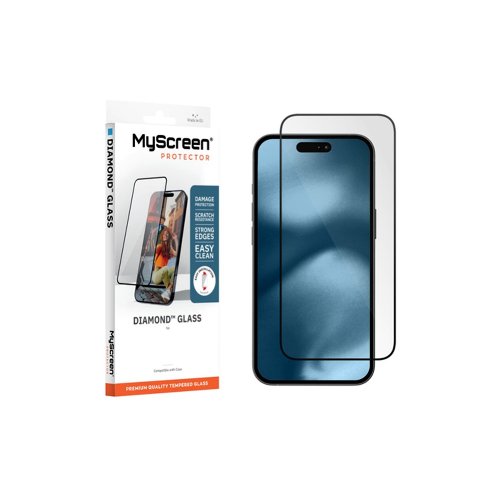 IPHONE 14 PRO - MYSCREEN DIAMOND GLASS NEW SZKŁO HARTOWANE CZARNE
