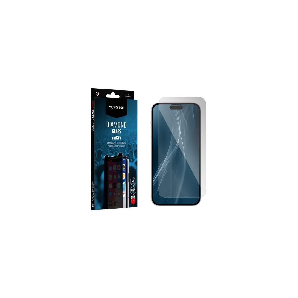 IPHONE 16 PRO / 17 / 17 PRO - MYSCREEN DIAMOND GLASS ANTISPY