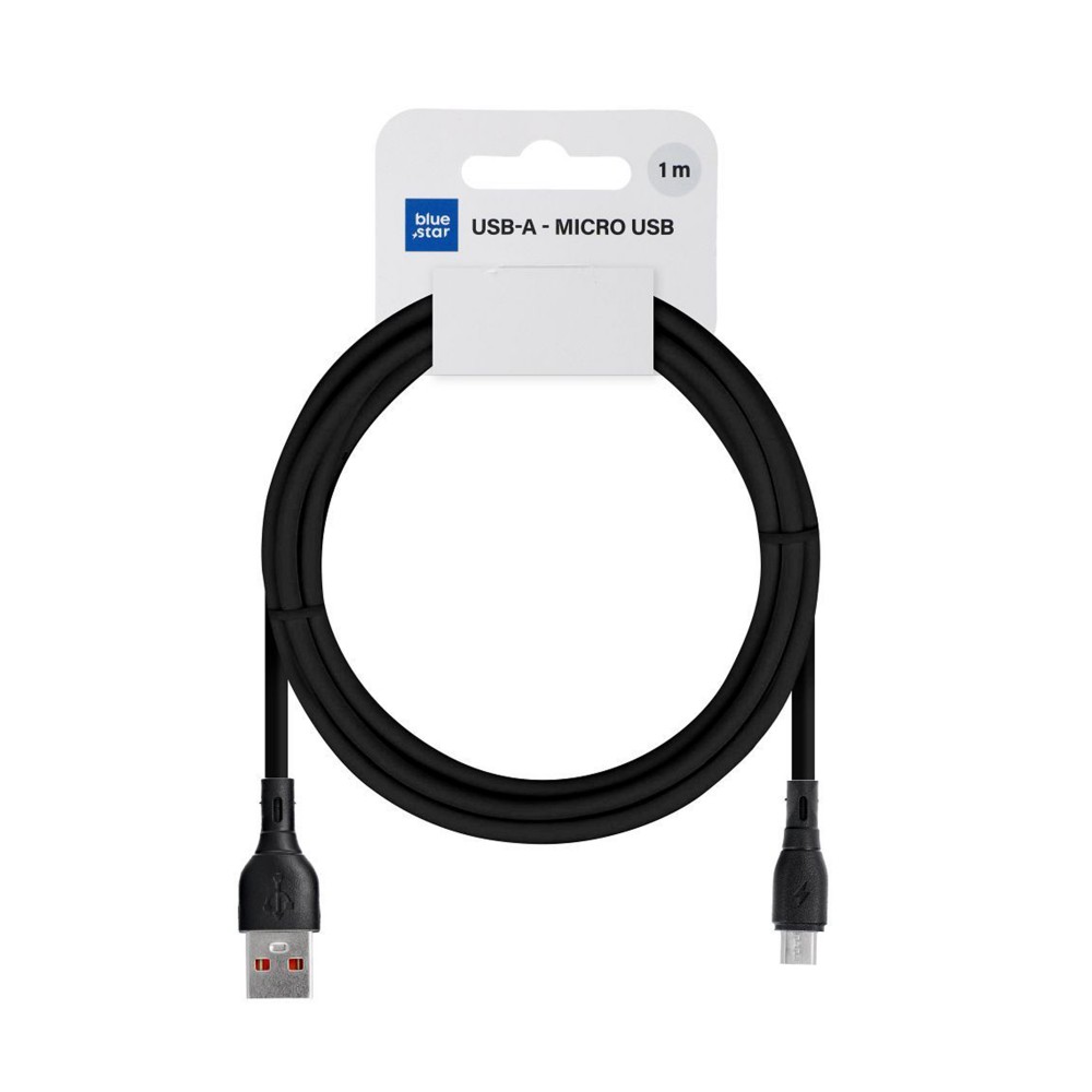 KABEL BLUE STAR USB A DO MICRO USB 2A ECO 1M PJ68-23-2 CZARNY