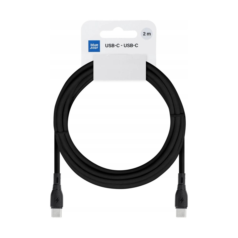 KABEL BLUE STAR USB C DO USB C 3A 60W ECO 2M PJ73-14-3 CZARNY