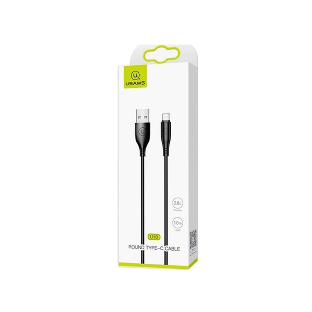 KABEL USAMS USB DO USB-C 2A 1M U18 SJ267USB01 US-SJ267 CZARNY