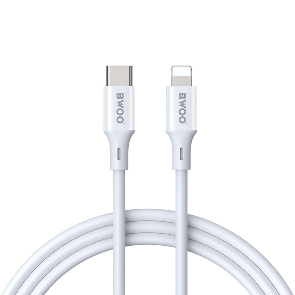 KABEL USB-C DO LIGHTNING 27W 1M BWOO X283 BIAŁY