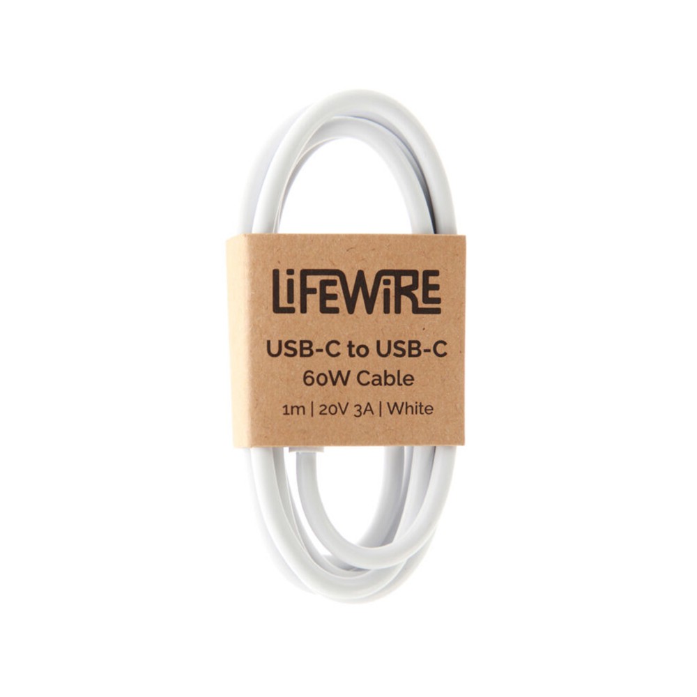 KABEL USB-C DO USB-C 3A 60W 1M BIAŁY BULK