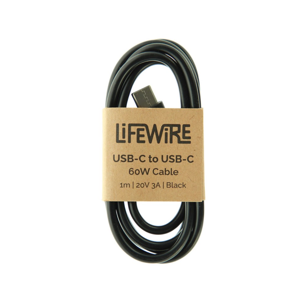 KABEL USB-C DO USB-C 3A 60W 1M CZARNY BULK