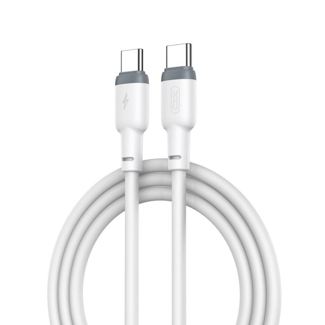 KABEL USB-C DO USB-C 60W 1M XO NB208B BIAŁY