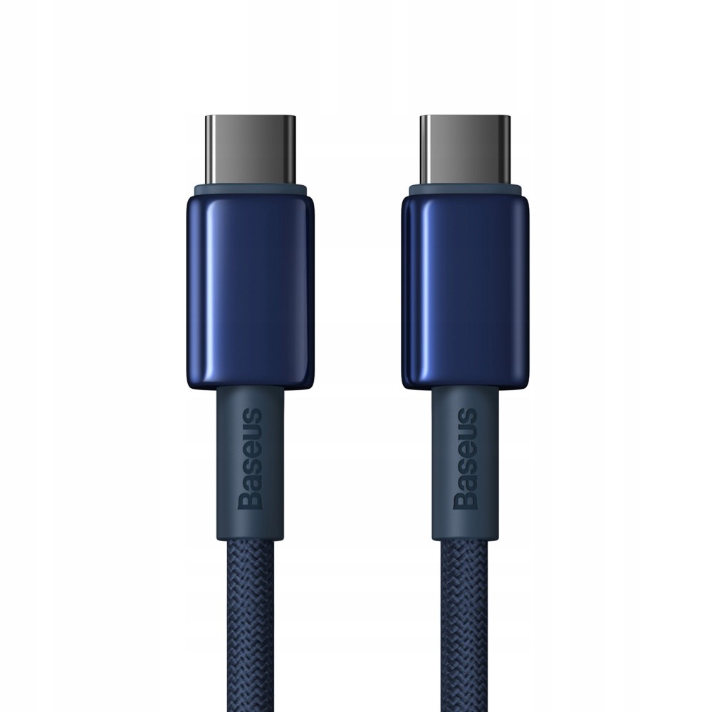 KABEL USB-C DO USB-C BASEUS TUNGSTEN GOLD 100W 1M PD P10319800321-03 NIEBIESKI