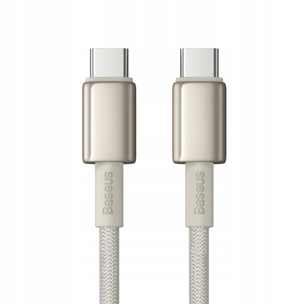 KABEL USB-C DO USB-C BASEUS TUNGSTEN GOLD 100W 1M PD P10319800G21-00 ZŁOTY