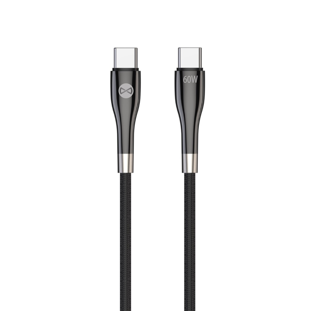 KABEL USB-C DO USB-C FOREVER SLEEK 1M 60W CZARNY