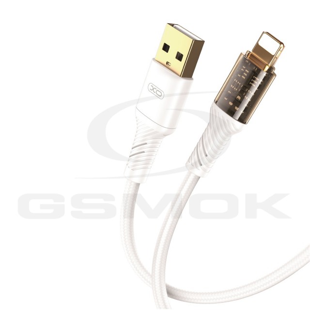 KABEL USB DO LIGHTNING 2.4A 1M XO CLEAR NB229 BIAŁY